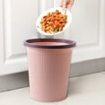 thumbnail image 5 of PPgejGEK Pressure Trash Can Garbage Bin for Bathroom Bedroom Office Kitchen Small Space Living 25x23x23cm 9.84x9.05x9.05in Dark Blue Light Blue Pink, 5 of 7