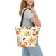 thumbnail image 2 of Disketp Flower Fox for Women’s Casual Shoulder Tote Bag Cross-body Handbags for Shopping, Travel and Daily Use, 2 of 6