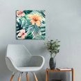 thumbnail image 5 of Chilfamy Flower Leaf Pattern Canvas Prints Wall Art Home Decor 12x12in, 5 of 6