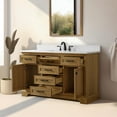 thumbnail image 4 of Design Element Milano 54" Single Sink Oak Bath Vanity with White Quartz Top, 4 of 16