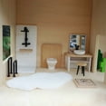 thumbnail image 4 of 8pcs Dollhouse Bathroom Set: 1 12 Scale Dollhouse Toilet Bathtub Basin Wooden Bathroom Cabinet with Sink Miniature Furniture for Doll Bathroom Accessories,Holiday Gift Christmas Gift, 4 of 9