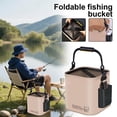 Collapsible Fishing Bucket, Portable Live Bait Bucket, Folding Water ...