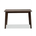 thumbnail image 3 of Baxton Studio Seneca Modern and Contemporary Dark Brown Finished Wood Dining Table, 3 of 7
