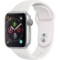 thumbnail image 2 of Restored Apple, Watch SE 2nd Generation, Smart Watch, GPS, Cellular, Aluminum Case with White Band, 18 Hour Battery Life, iOS 16 or later,1 Each, Silver/ 44mm, 1, 1, 1, 2 of 3
