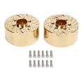 thumbnail image 2 of Poids de Roue en Laiton RC, Résistants à l'Usure Haute Résistance Faciles à Installer Adaptateur Hexagonal 2 Pcs Antirouille Réduisent les Secousses Inutiles pour Voiture Crawler, 2 of 7