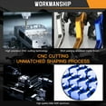 thumbnail image 3 of Tignapoo Universal CNC Aluminum Motorcycle Brake Lever Set with 16mm Piston, 7/8" Handlebar Fit, Anodized Black, Compatible with DOT3/DOT4 Brake Fluid, 3 of 6