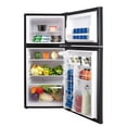 thumbnail image 3 of FRIGIDAIRE 4.7 Cu ft Two Door Mini Fridge with Freezer , VCM Stainless Steel, 3 of 5