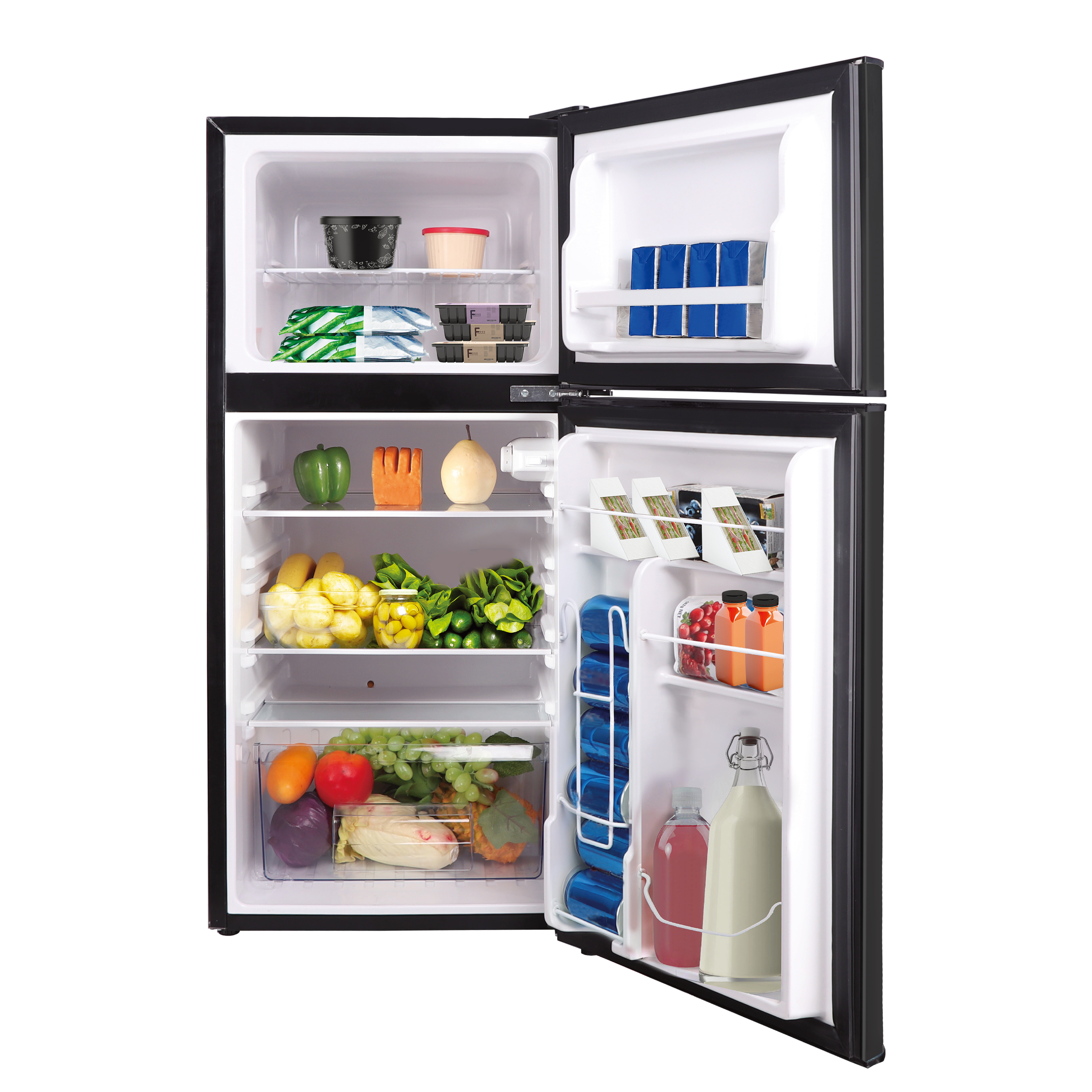 FRIGIDAIRE 4.7 Cu ft Two Door Mini Fridge with Freezer , VCM