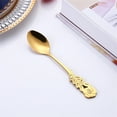 thumbnail image 2 of DPTALR Creative Stainless Steel Rose Spoon Coffee Stirring Spoon Dessert Spoon Couple Spoon, 2 of 2