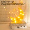 thumbnail image 3 of Yuarrent Luz de luna creciente, lámpara LED decorativa alimentada por batería, línea de arte, lámparas de iluminación encantadoras para decoraciones Iluminación navideña Mond Yuarrent HA060642-01, 3 of 6