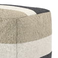 thumbnail image 4 of Simpli Home Claudette 18 inch Wide Boho Pouf in Multicolor Acrylic Fabric, Assembled, 4 of 7