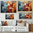 thumbnail image 4 of Designart Forest framed wall Art, Forest Red Wood composition I , Forest framed wall art decor, Multi-Color Traditional black framed wall art, 20x12 inches black frame, 4 of 5