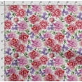 thumbnail image 4 of Soimoi Chinese Floral Printed, Japan Crepe SatinFabric, by The Yard 54 Inch Wide, Decorative Sewing Fabric for Dresses Kimonos Gowns, Pink, 4 of 5