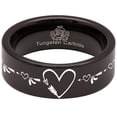 thumbnail image 5 of Arrow Heart Tungsten Carbide Ring, 5 of 9