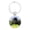 13002201Color, variant on Alloy Glass Keychain with Exquisite Craftsmanship, Durable Key Ring for Women, Men, and Purse Accessories, 25mm Glass Diameter
