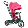WUCEI Joovy Tricycoo LX Kid's Tricycle Push Handle Adjustable Seat 8 Stages Magenta