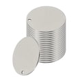 thumbnail image 1 of Uxcell 18 Pcs Etiquetas de Estampado Metálico en Blanco, Discos Planos de Acero Inoxidable de 25mm con Agujero para Grabado Láser, Fabricación de Etiquetas para Perros, Llaveros, Tono Plateado, 1 of 6