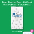 thumbnail image 4 of Big Dot of Happiness Blue Grad Thanks for Popping by Popcorn Bags, Royal Blue Graduation Party Favor Snack Treats, Free-Standing Individual White Paper Bags - 25 Count, 4 of 5