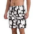 thumbnail image 2 of Fotbe Cartoon Penguin Trajes de Baño Estampados para Hombre, Shorts de Verano de Secado Rápido, Ropa de Playa, Bañadores-Large, 2 of 6