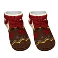 thumbnail image 4 of iHPH7 Slipper Socks Slippers Socks for Women's Ankle Boots Sleep Socks Comfortable Socks for Women Anti Slip Socks for Women Thick Fuzzy Socks Brown One Size, 4 of 7
