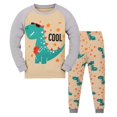 thumbnail image 1 of Conjunto de pijama largo para niños pequeños, ropa de dormir de dinosaurio xuanjing  unisex, 1 of 1
