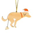 thumbnail image 2 of Adornos para el árbol de Navidad con forma de perro, hechos a mano, reutilizables y divertidos. Sin campana, 2 of 9