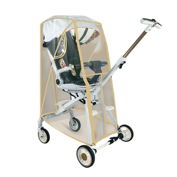 Baby Strollers Rain Guard Clear Pram Cart Shade Easy Folding Protector Case for Travel & Shopping