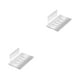 thumbnail image 1 of Bearachild Soporte de inodoro Soporte de baño Soporte de baño Estilo simple de aluminio Accesorios para el hogar Malla Suministros de baño Blanco brillante 2piezas, 1 of 6