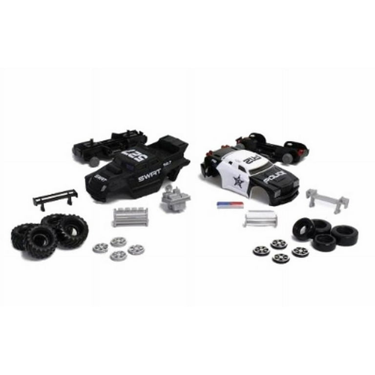 Ride Maker Xtreme Customz Build 2 Cars Set Police Car & Swat