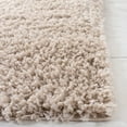 thumbnail image 4 of SAFAVIEH August Sophia Solid Shag Area Rug, Beige, 9' x 12', 4 of 11