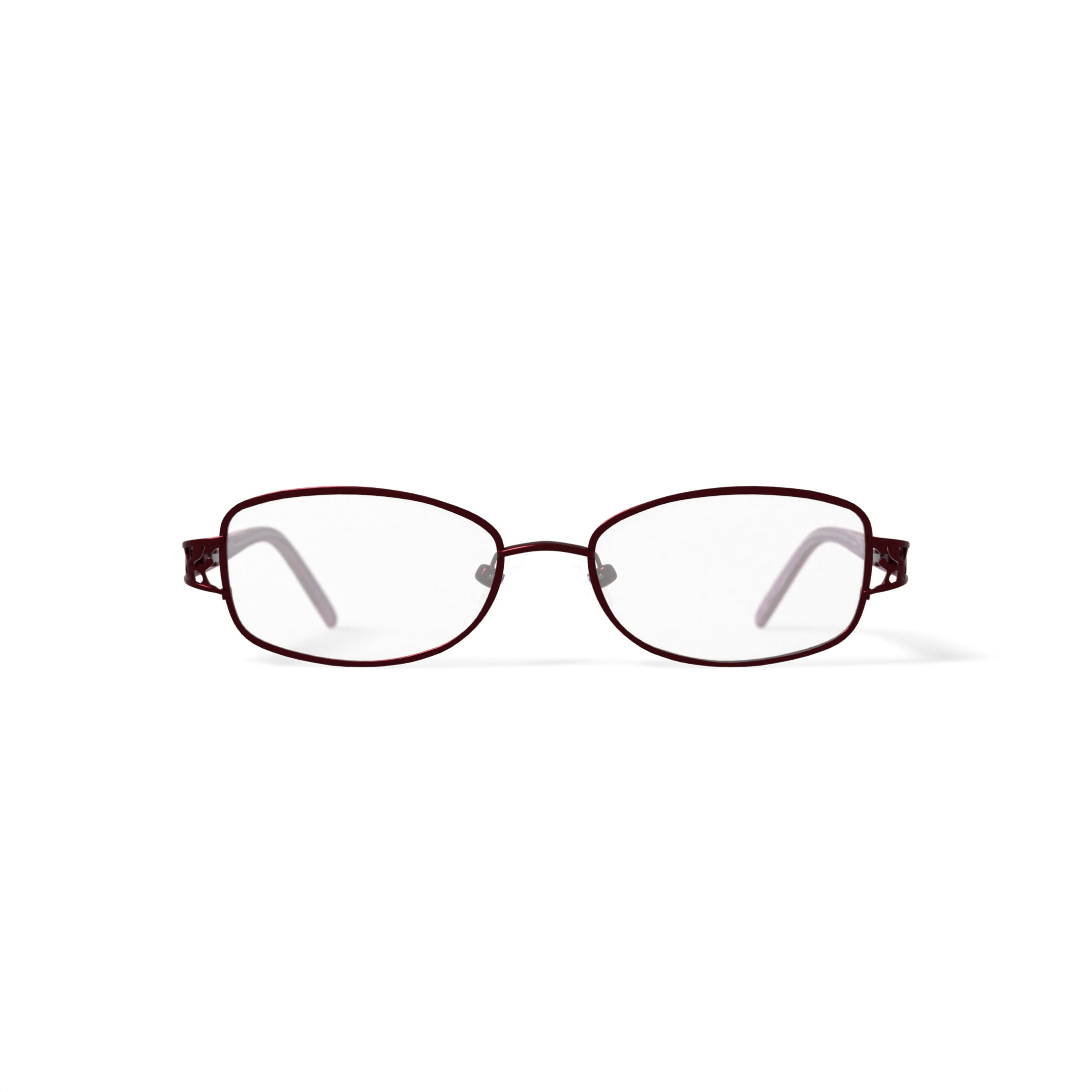 Madison Avenue Women's Rectangular Eyeglasses, MAL102, Wine, 52-17-135
