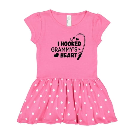 

Inktastic I Hooked Grammy s Heart with Fishing Rod Gift Toddler Girl Dress
