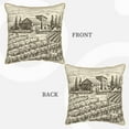 thumbnail image 3 of Kll Vineyard Landscape Decorative Throw Pillow Covers Velvet Soft For Couch Sofa Bedroom Living Room Outdoor -16"X16", 3 of 8