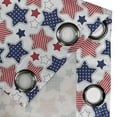 thumbnail image 4 of Ambesonne USA Grommet Curtain, Star with Flags, 50" x 96", Indigo Red White, 4 of 6