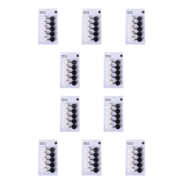 Matsuzay 10 ganchos adhesivos para pared: elegante, fuerte capacidad de carga, fácil instalación, gancho autoadhesivo, negro y blanco. Negro+Blanco 10Conjunto
