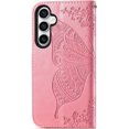 thumbnail image 3 of Wallet Phone Case for Samsung Galaxy S23 FE,3D Butterfly Pattern PU Leather Flip Kickstand Case with Magnetic Clasp and Cash Card Slots Holster for Samsung Galaxy S23 FE,HZD Pink, 3 of 18