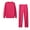 Hot Pink, variant on GERsome Womens Sweatsuits Sets Long Sleeve Crewneck Top Pants Two Piece Outfits