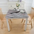 thumbnail image 4 of HAOXIT Modern Elastic Edge Square Tablecloth - Machine Washable with Stylish Irregular Pattern for Dining Room Decor 54''x54'', 4 of 8