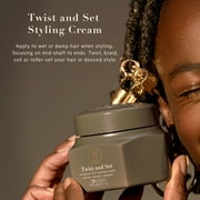 TPH BY TARAJI Twist & Set Twisting Curl Defining Curl Cream for Coily & Curly Hair with Shea Butter, Castor Oil & Mango Seed Butter | Natural Hair Styling Product, 8 oz.