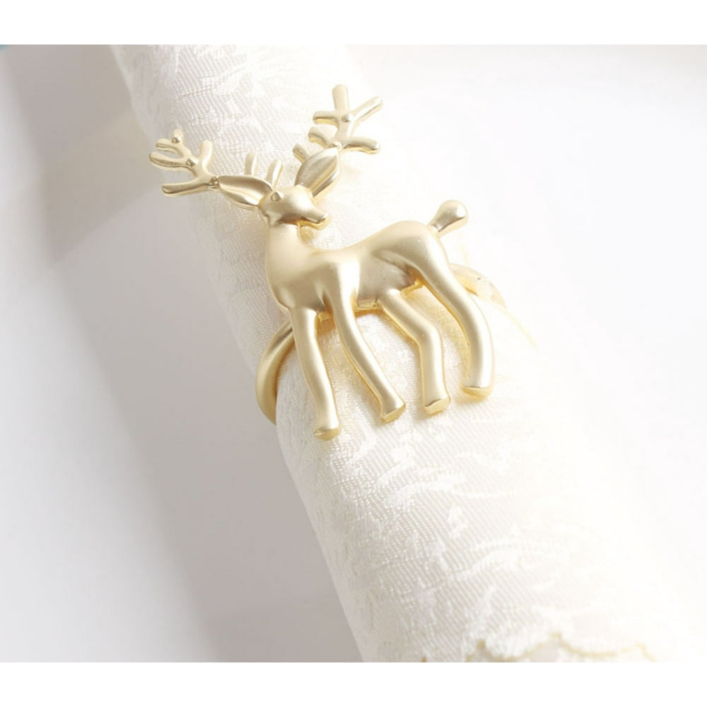 Decorative Reindeer Snowflake Christmas Tree Holiday Rhinestone Metal