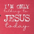 thumbnail image 6 of Wild Bobby I'm Only Talking to Jesus Today Inspirational/Christian Women Tri-Blend Racerback Tank Top, Vintage Red, Small, 6 of 6