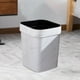 thumbnail image 4 of Pequeño bote de basura, contenedor de basura, cesta con , cuadrado, cesta de basura de 14 litros, cubo de basura para sala de estar, baño, , Blanco Macarena Bote de basura, 4 of 5