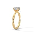 thumbnail image 3 of Beautiful Round Cut Moissanite Wedding Ring 10k Yellow Gold Plated Ring silver ring for him, 3 of 5