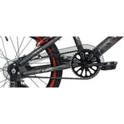 18 Kent Bicycle Abyss Freestyle BMX Bicycle, Fits Riders 32-42, Gray, Child, Unisex