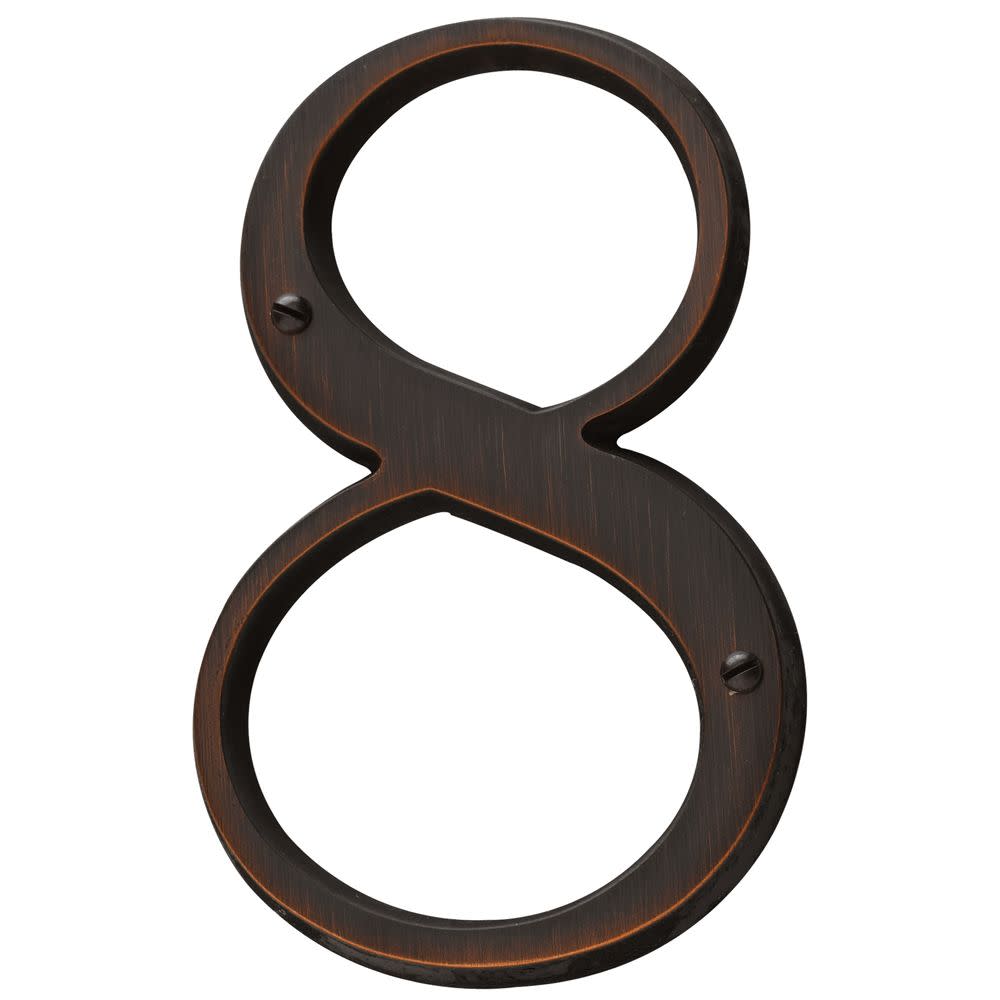 4.75 in. Flush Mount Venetian Bronze Number 8