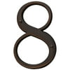 Baldwin 90678 Solid Brass Residential House Number 8 - Bronze
