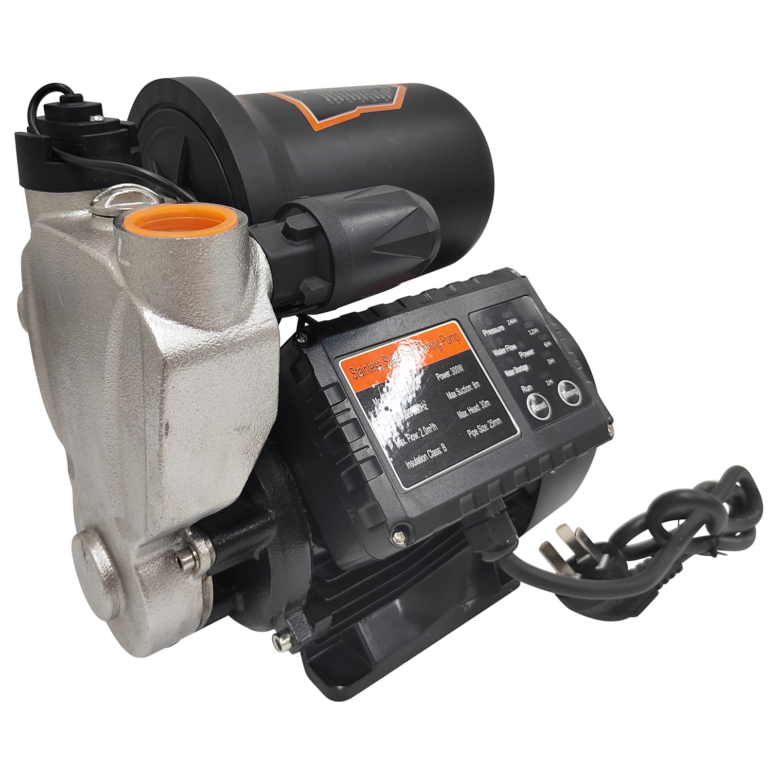Self Priming Water Pressure Booster Pump Intelligent Control Shower Booster Pump 2.0m³/h 220V