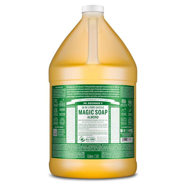 Jabón Líquido Dr. Bronner's Pure-Castile Magic Almond 3.78L