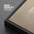 thumbnail image 5 of IDEA4WALL Framed Canvas Wall Art Lunar Moon Minimalist Photography Print White & Brown Lunar Surface Pastel Modern Art Rustic Minimal Relax/Calm for Living Room, Bedroom, Office - 24"x36" Black, 5 of 5