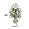 thumbnail image 5 of huntermoon Wall Decoration Christmas Flower Hanging Wreath Garlands High-quality Lifelike Handmade Artificial Plants, 5 of 14